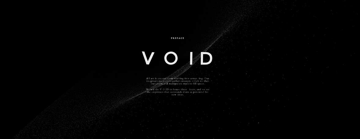 void experimental web design