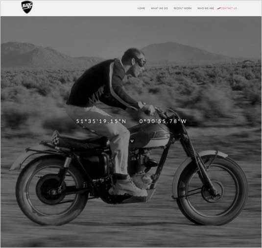 Black Jet Films Responsive Wordpress website contact page