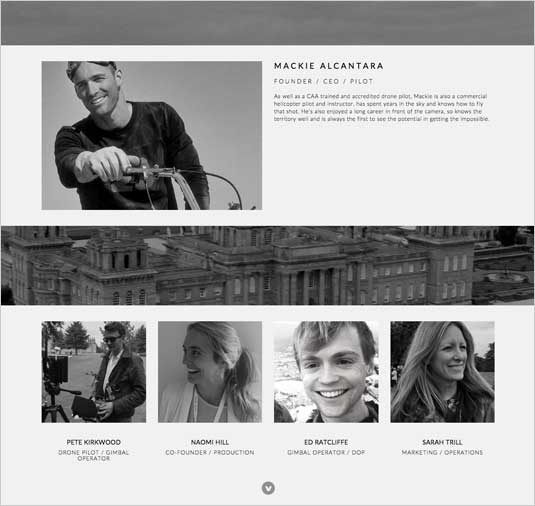 Black Jet Films Responsive Wordpress website who we are page