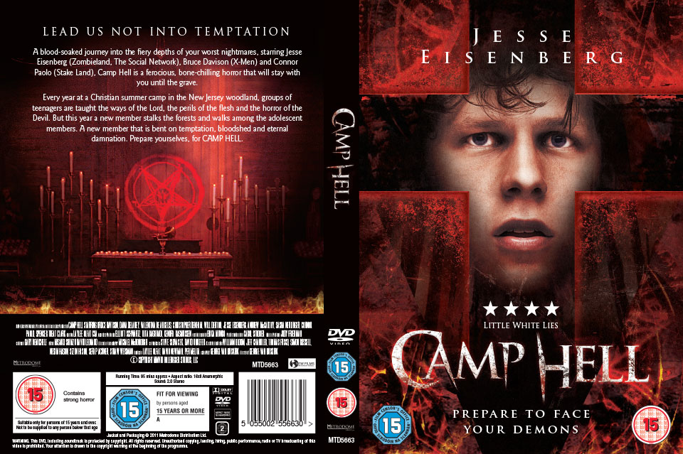 Metrodome Camp Hell DVD packaging design